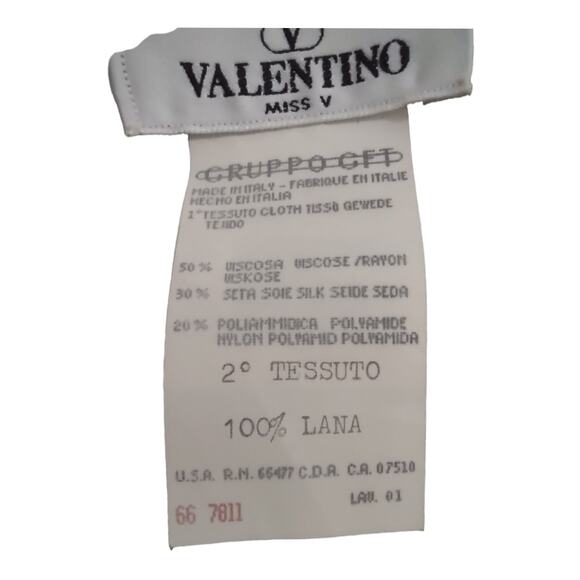 VALENTINO Mustard Green Sweater Long Sleeve Velvet Burnout Mesh Designer Top - Picture 10 of 12